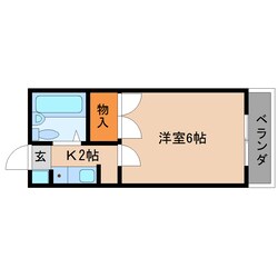 草薙駅 バス10分  西奈中学常葉大学静岡瀬名ｷｬﾝﾊﾟｽ入口下車：停歩4分 2階の物件間取画像